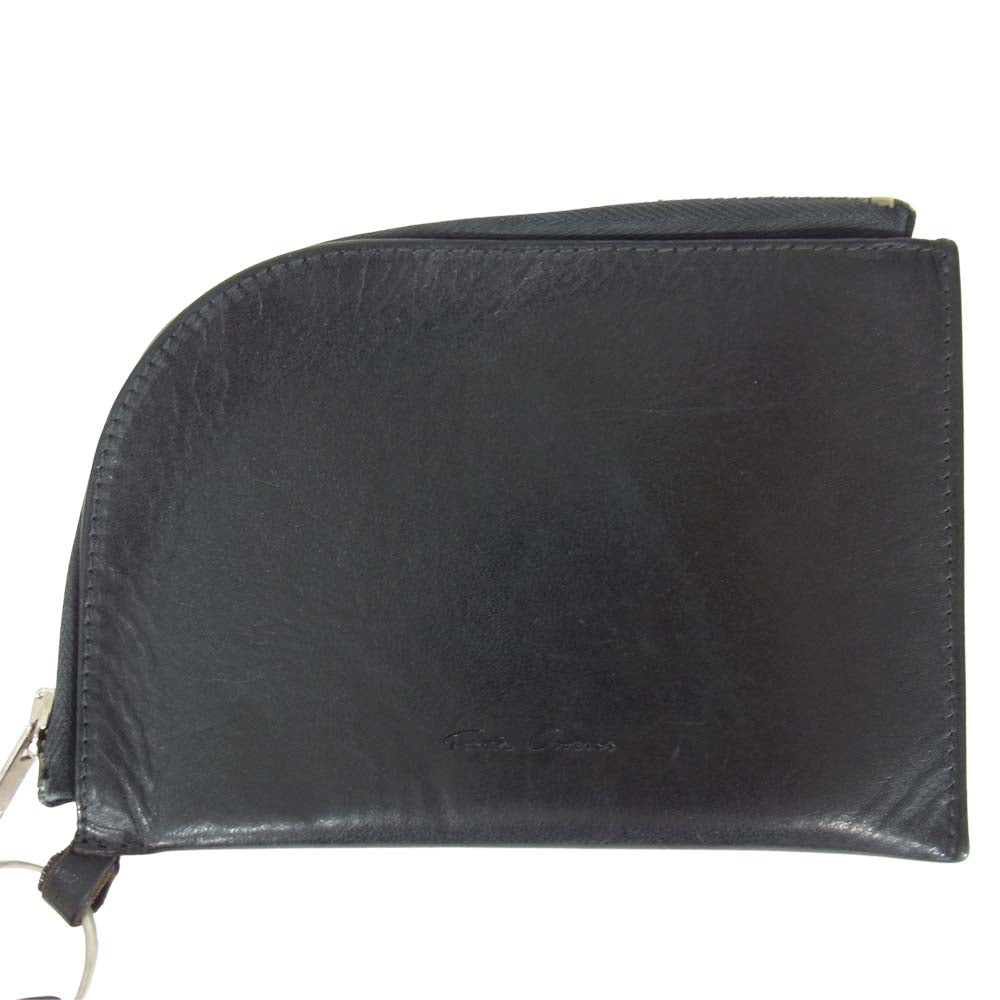 Rick Owens リックオウエンス ネックウォレット コインケース ブラック系【中古】