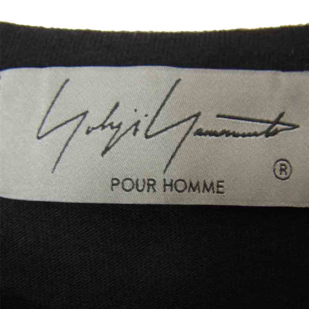 Yohji Yamamoto ヨウジヤマモト 21SS HD-T47-049 KILL ME PRINT BIG LONG SLEEVES ビッグ ロング スリーブ Tシャツ ブラック系 3【中古】