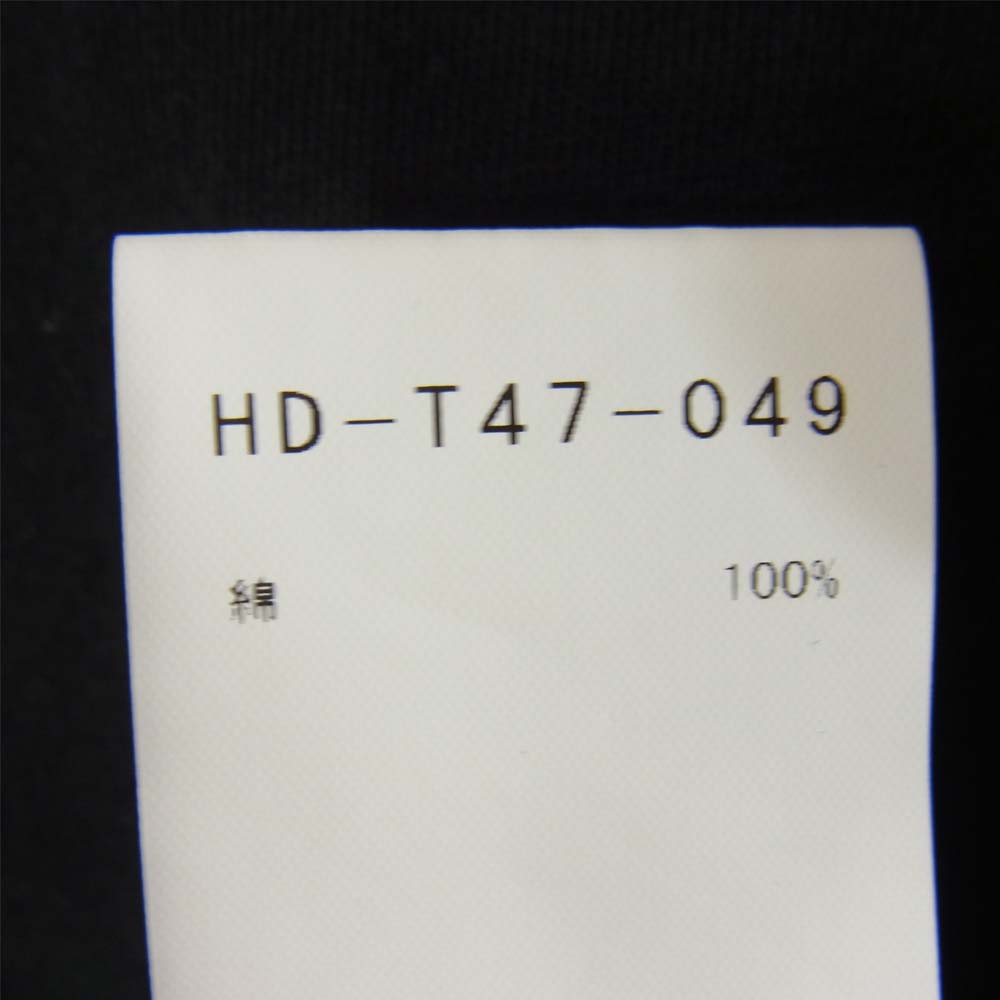 Yohji Yamamoto ヨウジヤマモト 21SS HD-T47-049 KILL ME PRINT BIG LONG SLEEVES ビッグ ロング スリーブ Tシャツ ブラック系 3【中古】