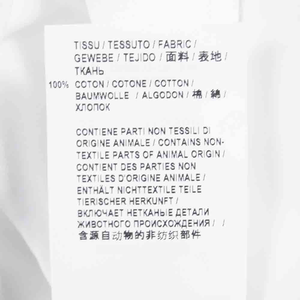 SAINT LAURENT サンローラン 536096 Y217W 国内正規品 プレーン 長袖 シャツ ホワイト系 38【新古品】【未使用】【中古】