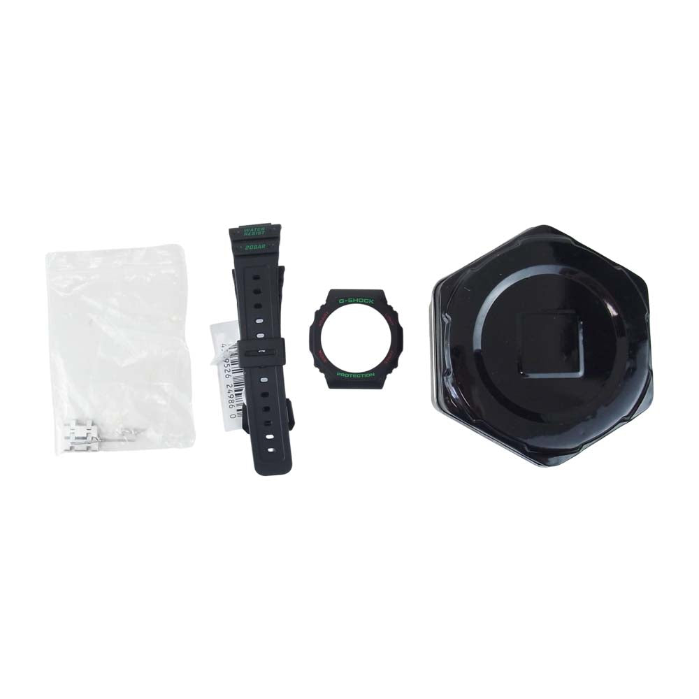 G-SHOCK ジーショック GA-2100 メタルパーツ カスタム カシオーク デジアナ 腕時計 リストウォッチ シルバー系【中古】