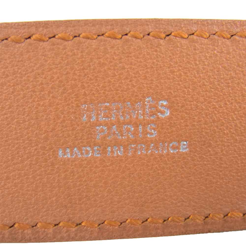 HERMES エルメス アフリカ期 トゥアレグ レザー ブレスレット フランス製 オレンジ系【中古】