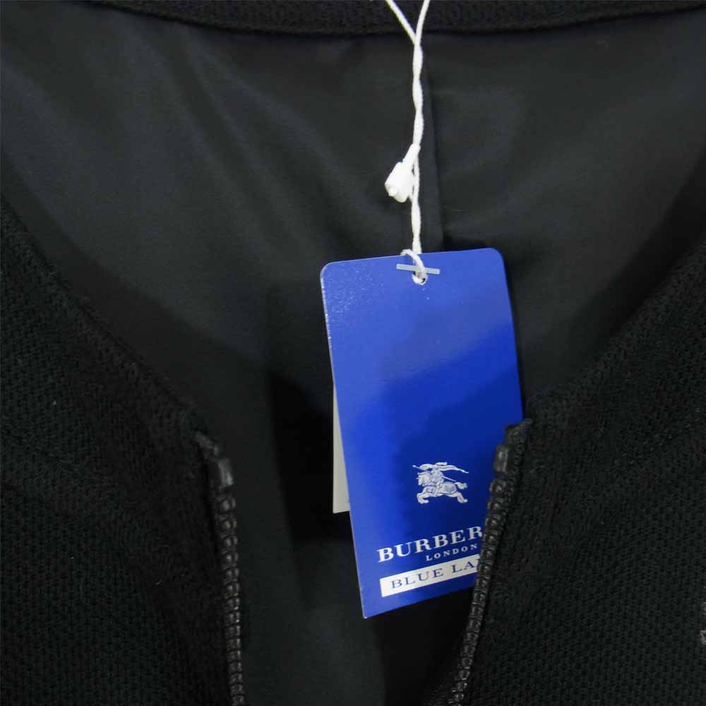 BURBERRY バーバリー BLUE LABEL ハーフジップ ウエストベルト 半袖 ワンピース ブラック系 38【新古品】【未使用】【中古】