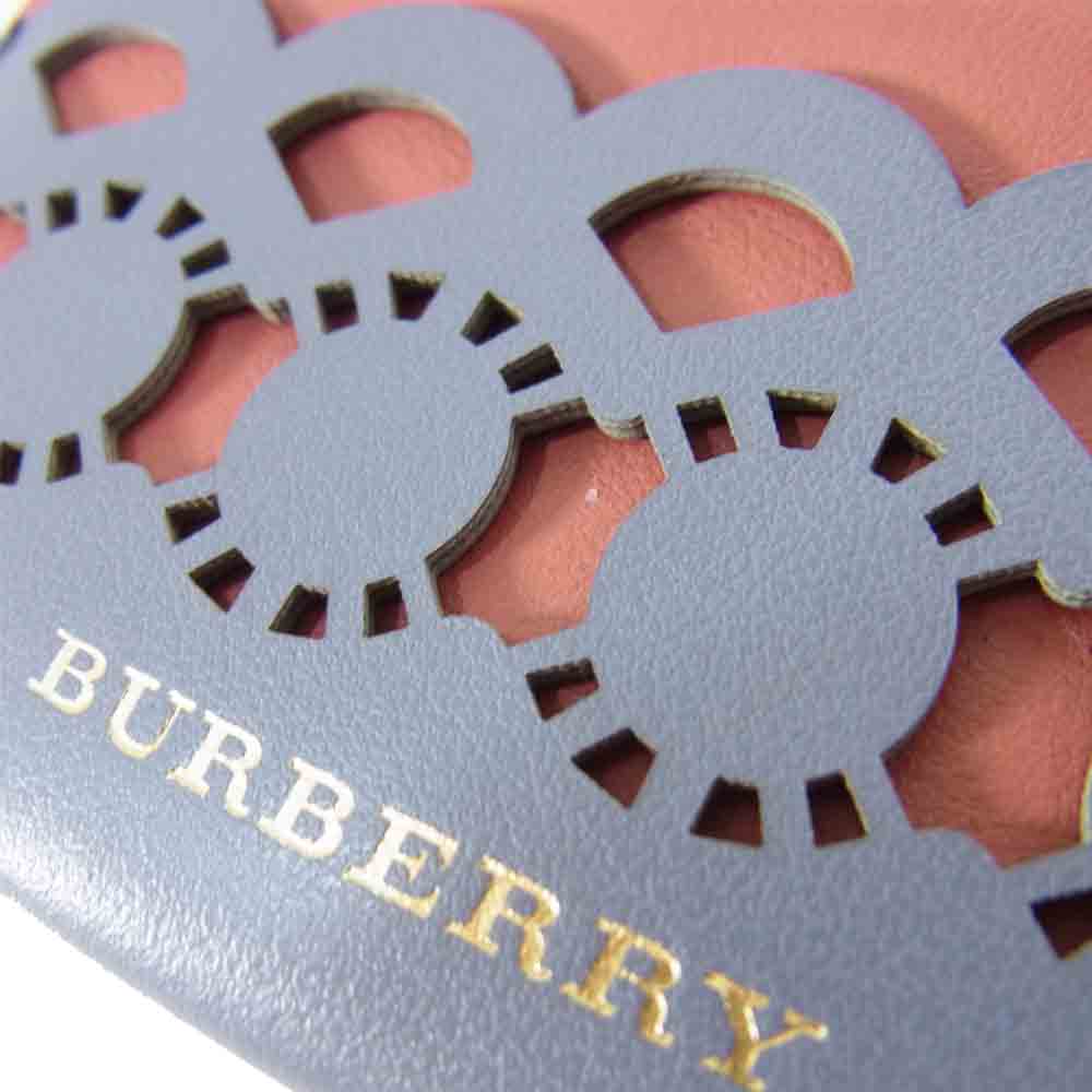 BURBERRY バーバリー 国内正規品 バーバリー・ジャパン イタリア製 カットワーク ノバチェック カード ケース  マルチカラー系【中古】