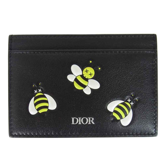 Dior ディオール 19SS 2KACH061YLA BEE KAWS CARD HOLDER ビー カウズ カード ケース ブラック系【新古品】【未使用】【中古】