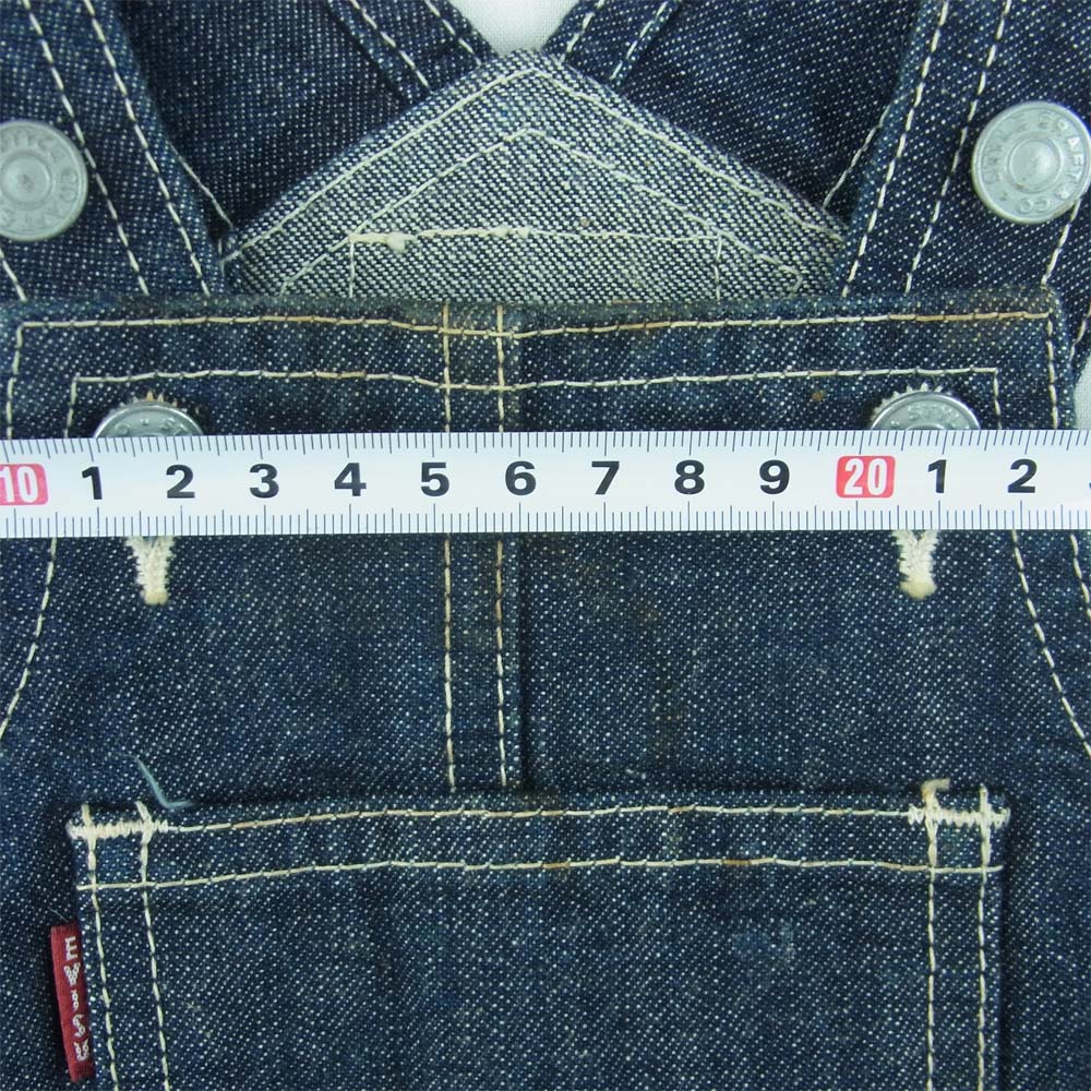 EVISU エヴィス KIDS キッズ 子供用 デニム コットン ワンピ ワンピース 日本製 インディゴブルー系 2【中古】