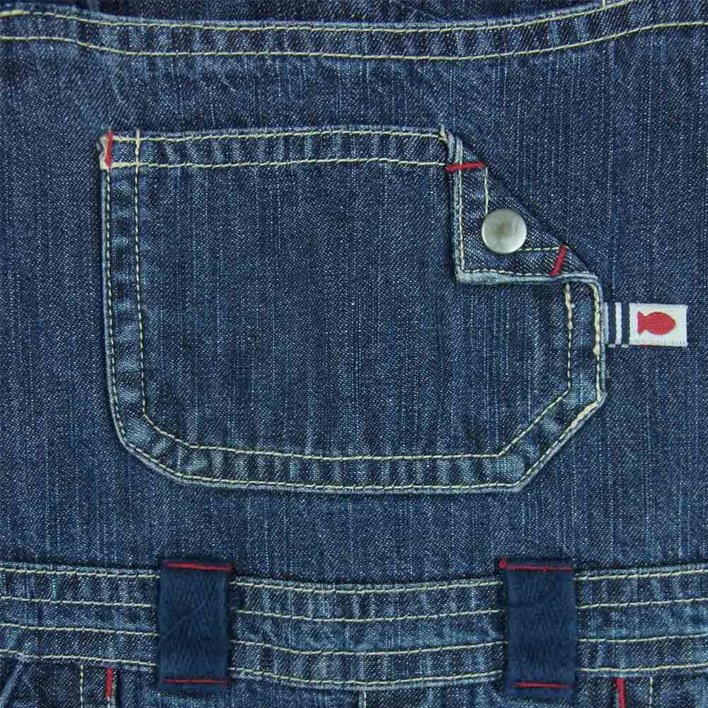 SAINT JAMES セントジェームス KIDS キッズ 子供用 デニム オーバーオール インディゴブルー系 24【中古】