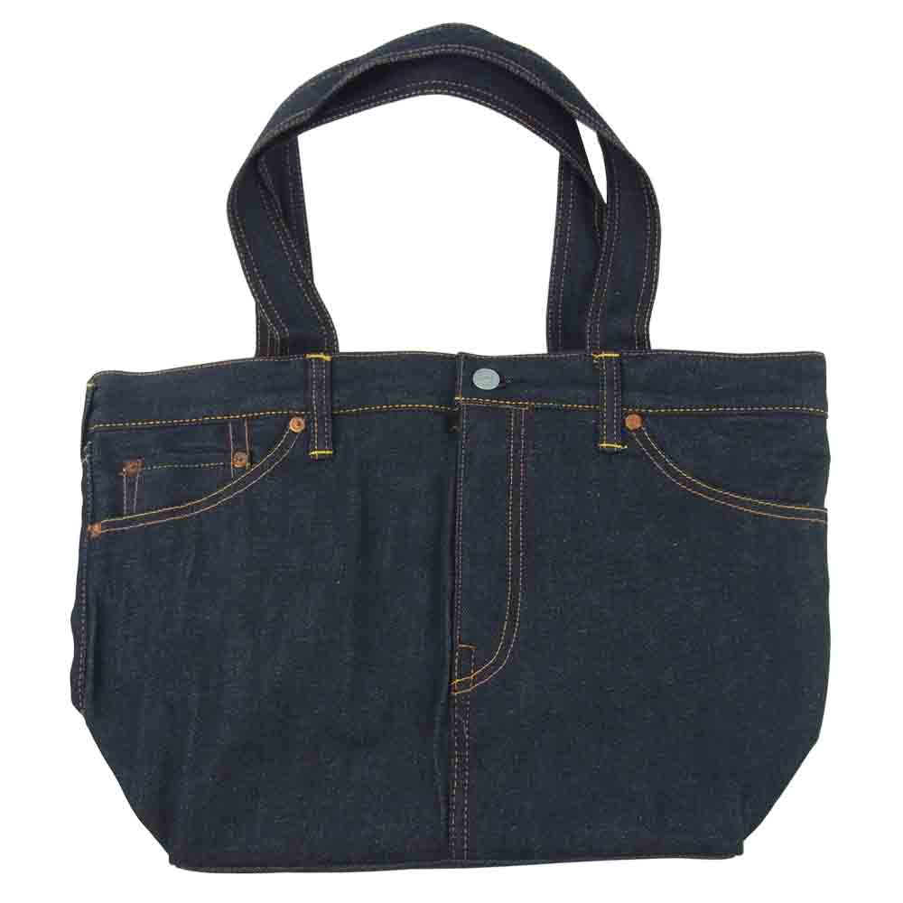 EVISU エヴィス 0232 ジーパン型 デニム トート バッグ インディゴブルー系 ONE【新古品】【未使用】【中古】