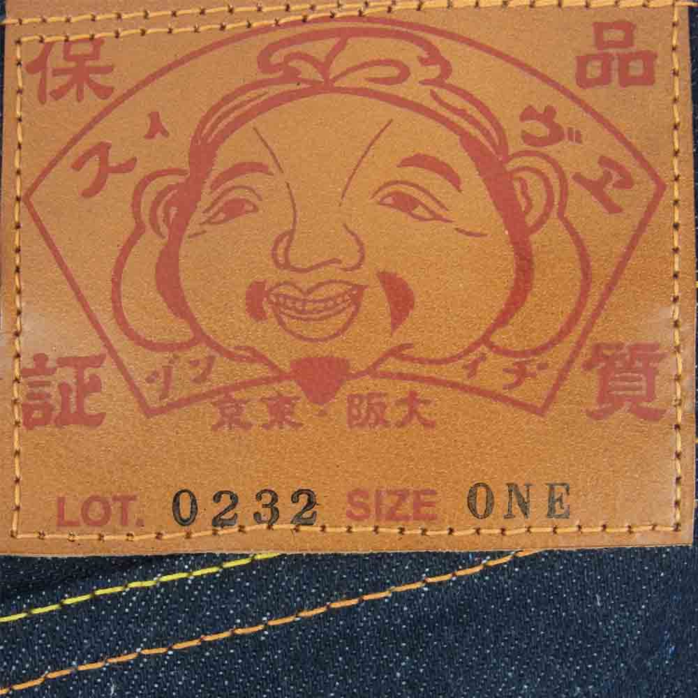 EVISU エヴィス 0232 ジーパン型 デニム トート バッグ インディゴブルー系 ONE【新古品】【未使用】【中古】