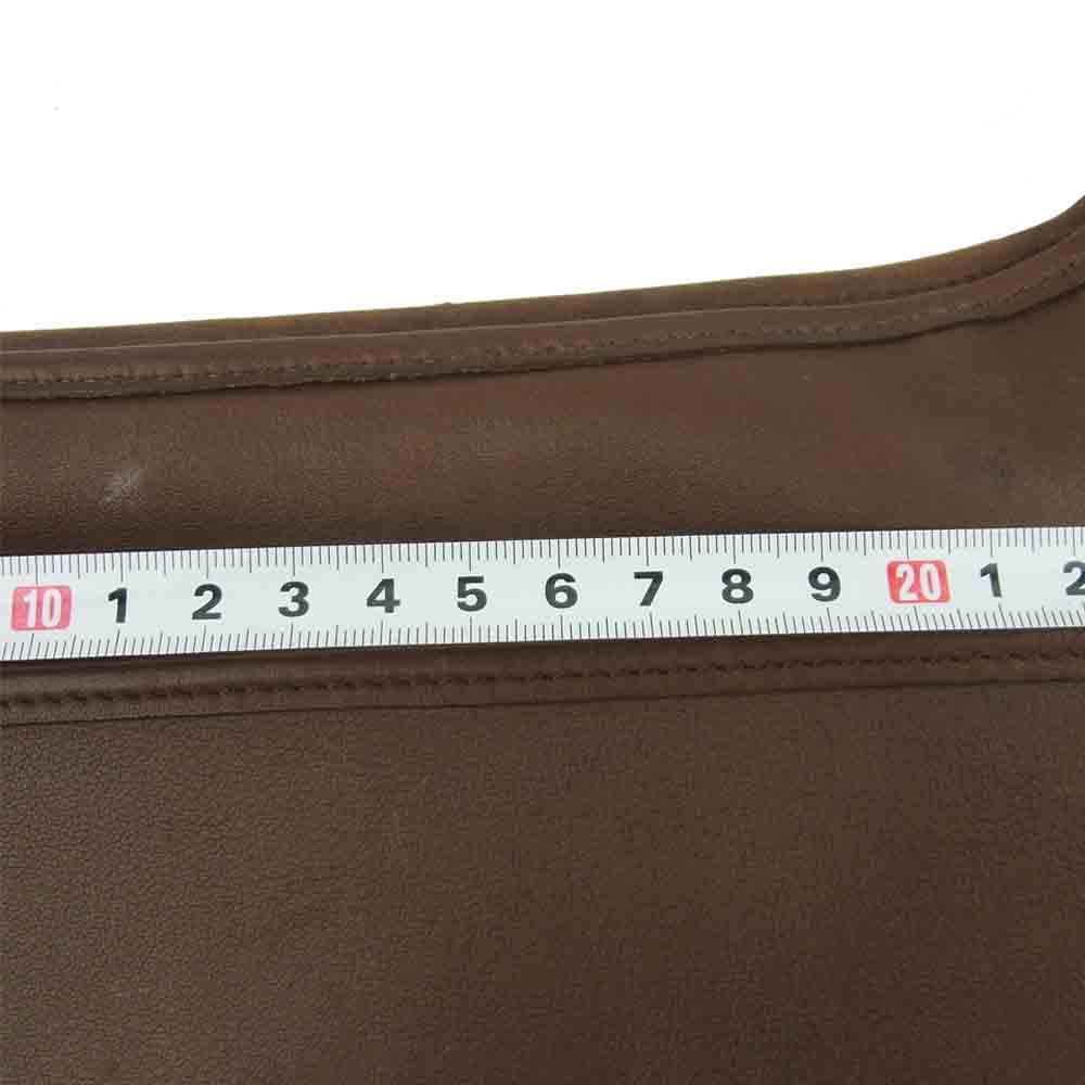 COACH コーチ B0P-9146 Saddle Soho Hippie Zip Slim Vintage 9146 Brown Leather Shoulder Bag レザー ショルダー バッグ ブラウン系【中古】