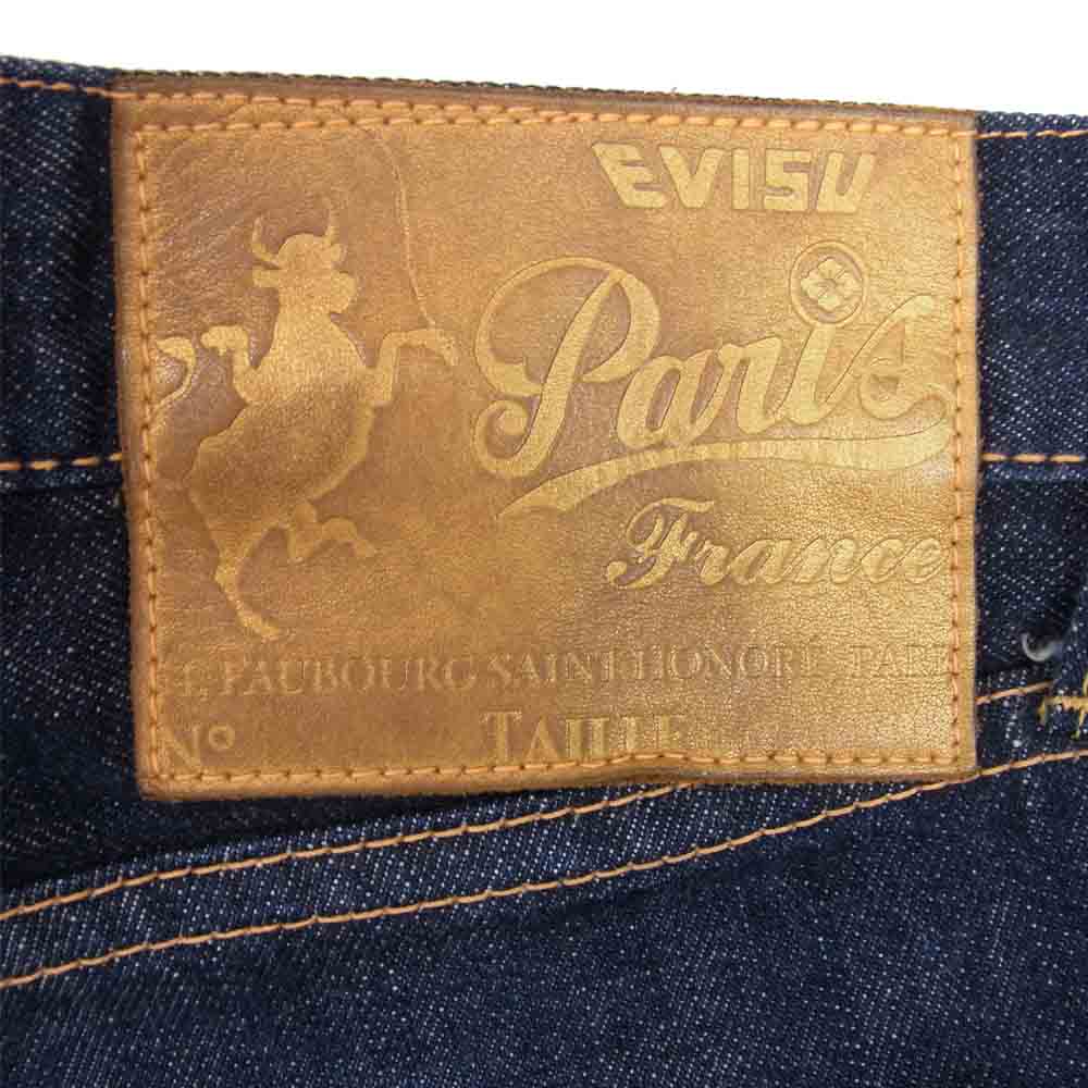 EVISU エヴィス × siotani brothers 塩谷兄弟 マルチポケット カモメステッチ デニム インディゴブルー系 28【中古】