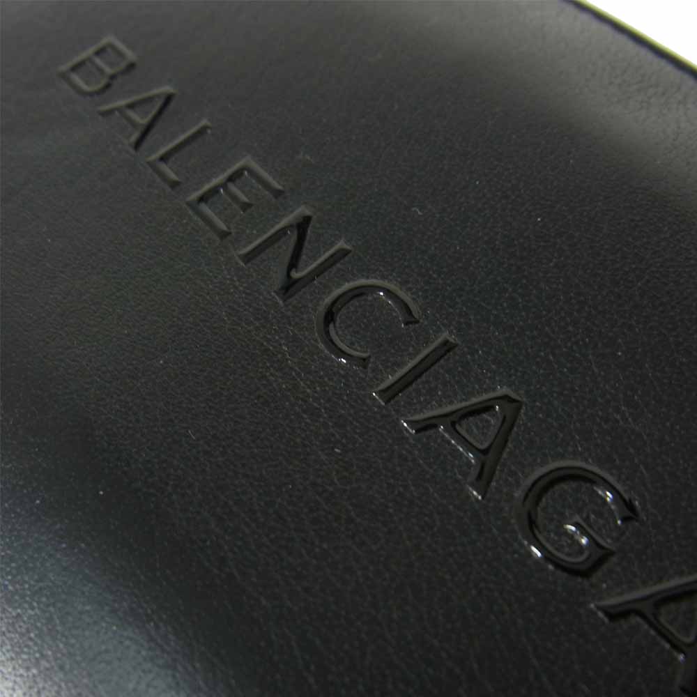 BALENCIAGA バレンシアガ 505052 エブリデイ コンチネンタル クリア ロゴ ロング ウォレット ブラック系【中古】