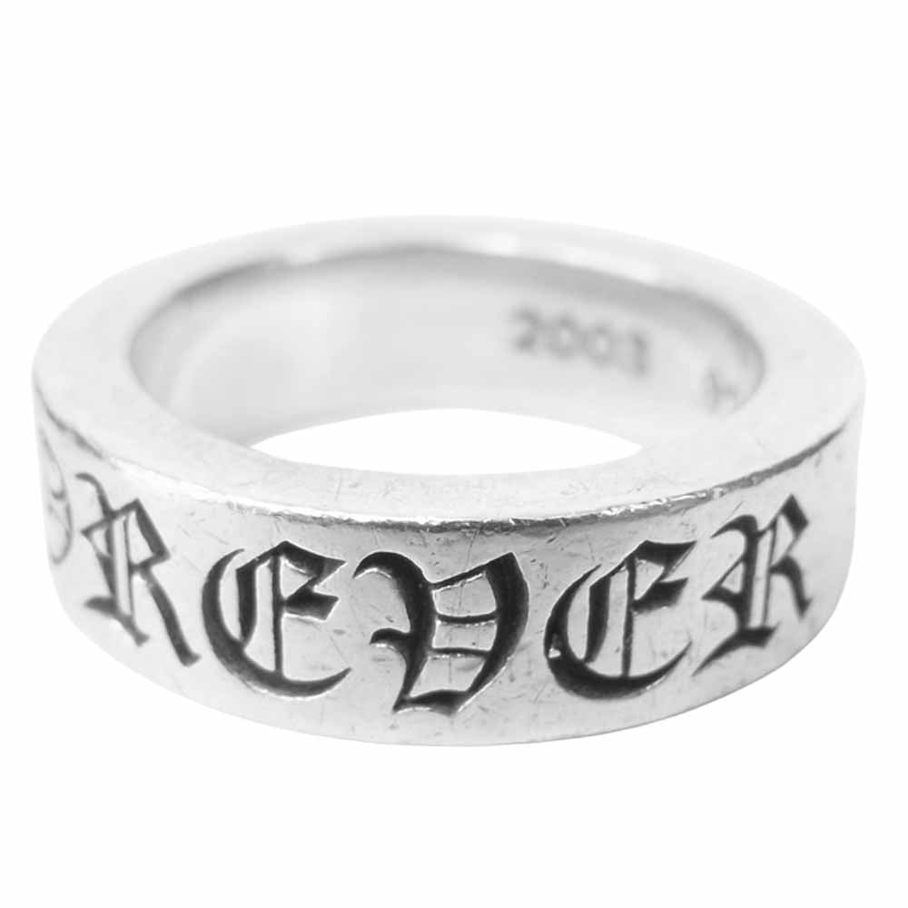 CHROME HEARTS クロムハーツ（原本無） 6mm SPACER FOREVER スペーサー フォーエバー リング シルバー系 12号程度【中古】