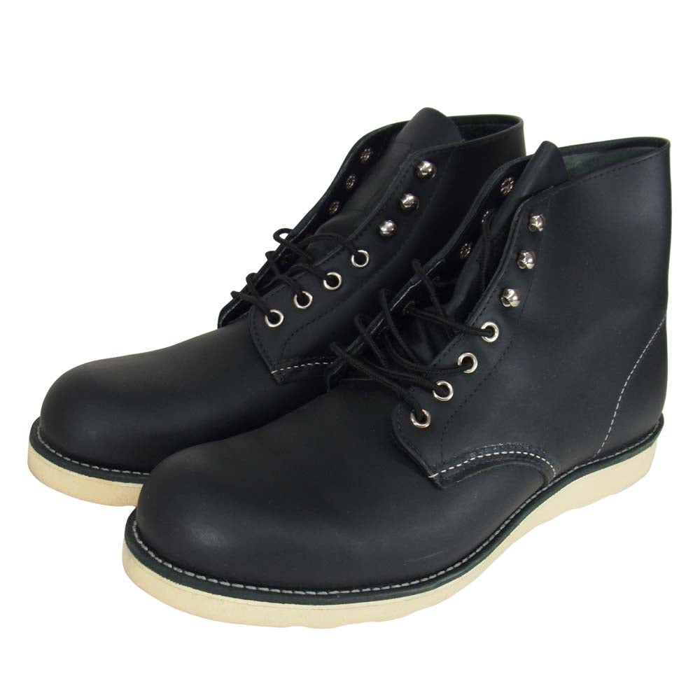 RED WING レッドウィング 8165 6 CLASSIC ROUND 6インチ クラシック ラウンドトゥ レースアップ ブーツ ブラック系 11D【美品】【中古】