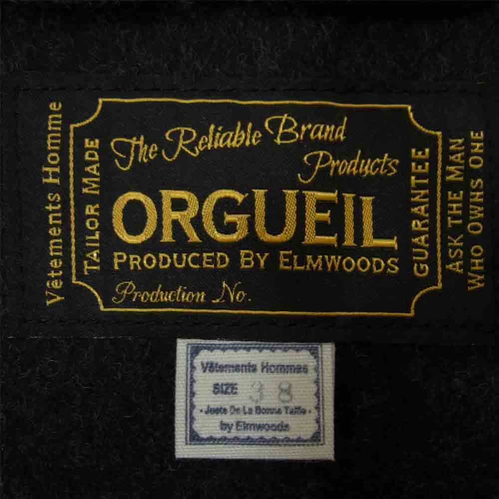 ORGUEIL オルゲイユ OR-4149 Sports Jacket スポーツジャケット スイングトップ オールドサージ ステュディオダルチザン チャコール系 38【美品】【中古】