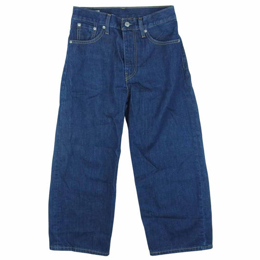 Levi's リーバイス 59940-0001 ワイド クロップド デニム パンツ インディゴブルー系 W25【極上美品】【中古】