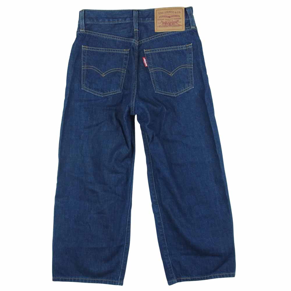 Levi's リーバイス 59940-0001 ワイド クロップド デニム パンツ インディゴブルー系 W25【極上美品】【中古】