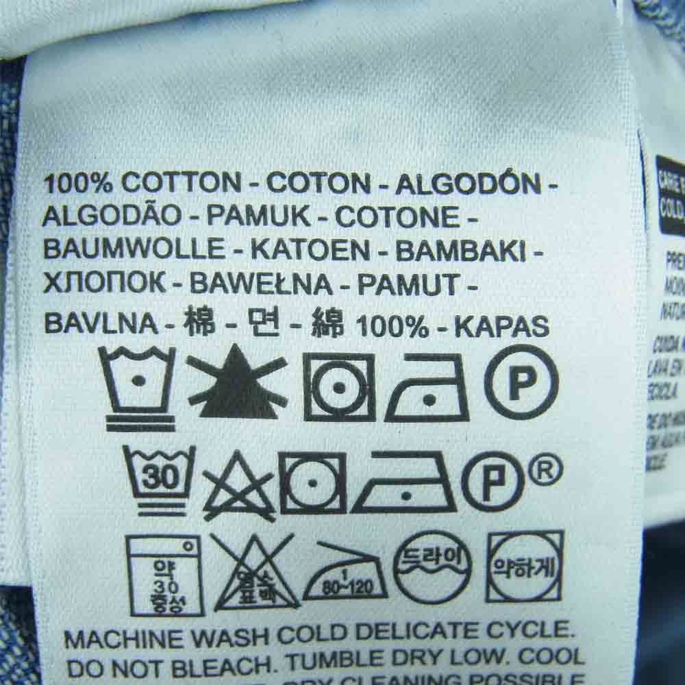 Levi's リーバイス パッチワーク デニム 長袖 シャツ コットン スリランカ製 インディゴブルー系 M【中古】