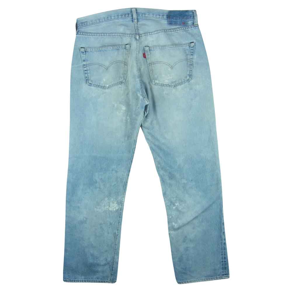 Levi's リーバイス 74450-0000 AUTHORIZED VINTAGE オーソライズ ヴィンテージ ダメージ リペア 加工 デニム パンツ インディゴブルー系 W36【極上美品】【中古】
