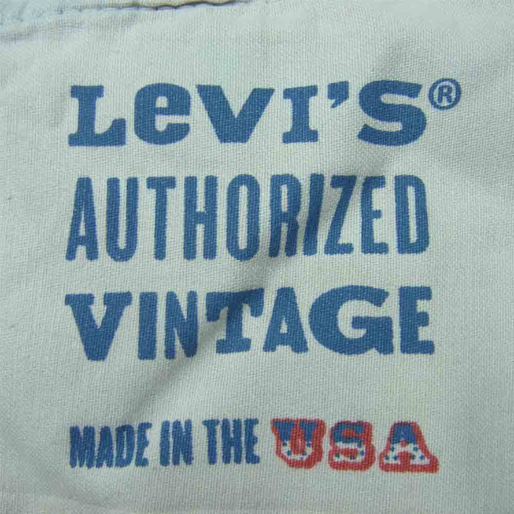 Levi's リーバイス 74450-0000 AUTHORIZED VINTAGE オーソライズ ヴィンテージ ダメージ リペア 加工 デニム パンツ インディゴブルー系 W36【極上美品】【中古】