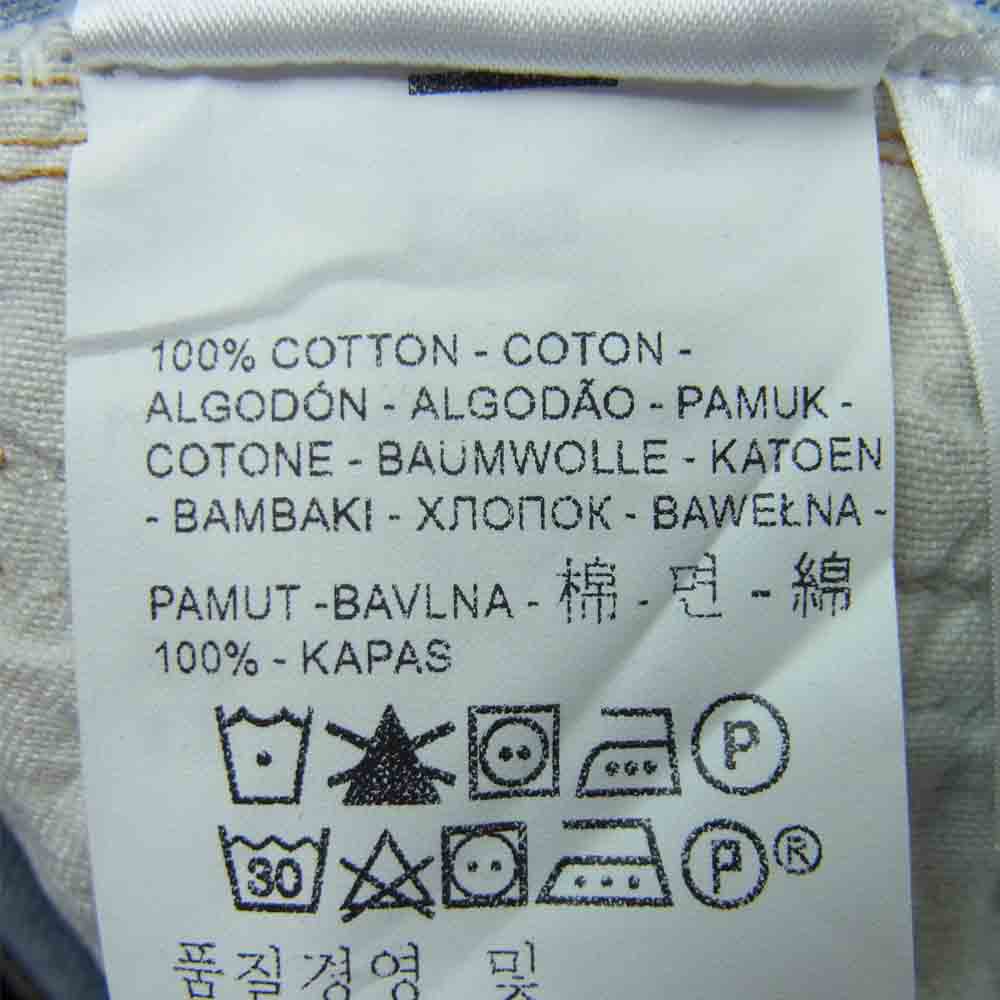 Levi's リーバイス 74450-0000 AUTHORIZED VINTAGE オーソライズ ヴィンテージ ダメージ リペア 加工 デニム パンツ インディゴブルー系 W36【極上美品】【中古】