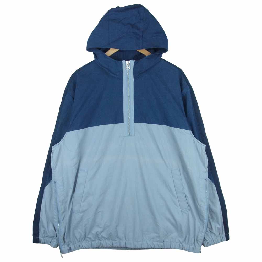 Levi's リーバイス 84570-0000 made&crafted メイドアンドクラフテッド フーデット ポップ オーバー アノラック パーカー インディゴブルー系 L【美品】【中古】