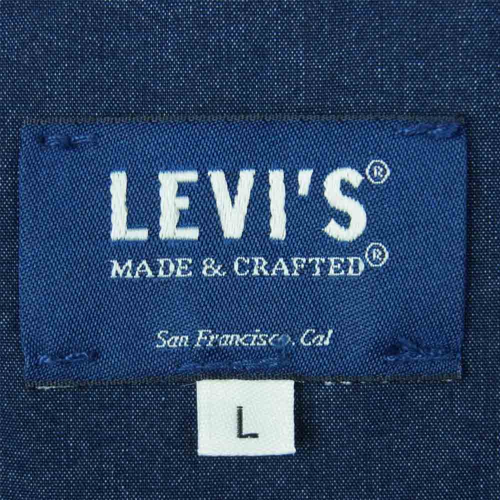 Levi's リーバイス 84570-0000 made&crafted メイドアンドクラフテッド フーデット ポップ オーバー アノラック パーカー インディゴブルー系 L【美品】【中古】