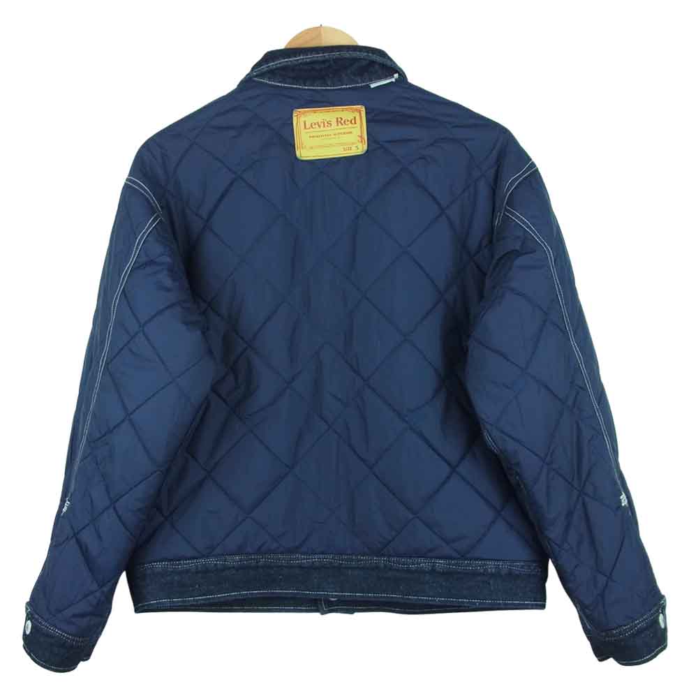 Levi's RED リーバイスレッド A0121-0000 LR QUILT TYPE I TRUCKER BLUE OX RINSE キルト デニム ジャケット インディゴブルー系 S【美品】【中古】
