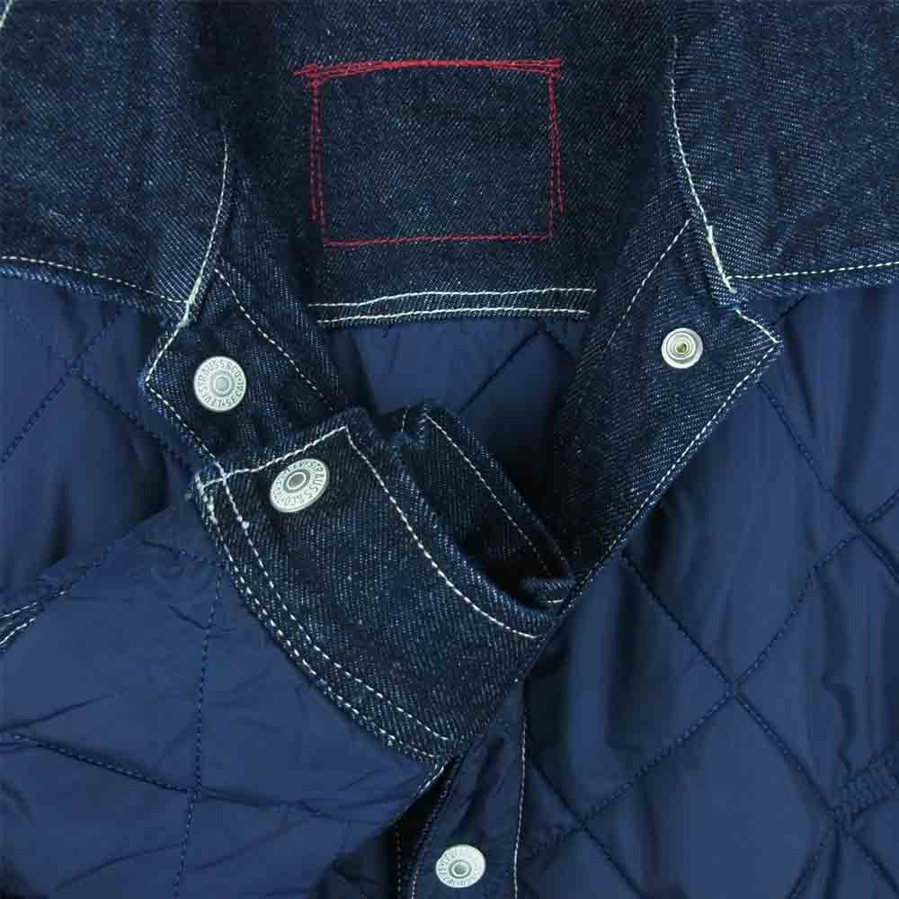 Levi's RED リーバイスレッド A0121-0000 LR QUILT TYPE I TRUCKER BLUE OX RINSE キルト デニム ジャケット インディゴブルー系 S【美品】【中古】