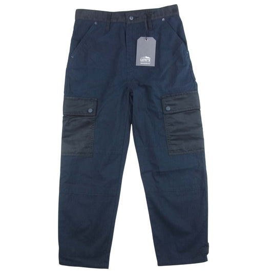 WHITE MOUNTAINEERING ホワイトマウンテニアリング 26412-0001 LEVI’S made&crafted リーバイス メイドアンドクラフテッド BARREL CARGO NIGHTSHADE 切替 カーゴ パンツ ダークネイビー系 W25【極上美品】【中古】