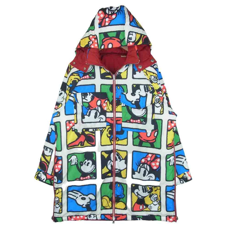 Levi's リーバイス A0615-0000 DISNEY ディズニー MICKEY＆FRIENDS DOWN PARKA ミッキー＆フレンズ 総柄 中綿 コート ホワイト系 レッド系 S【中古】