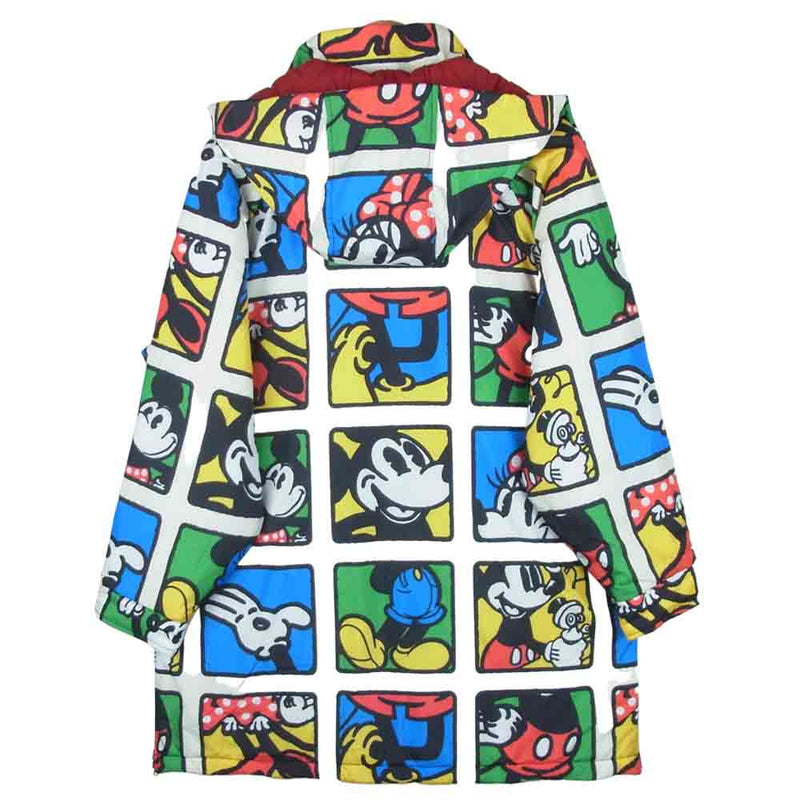 Levi's リーバイス A0615-0000 DISNEY ディズニー MICKEY＆FRIENDS DOWN PARKA ミッキー＆フレンズ 総柄 中綿 コート ホワイト系 レッド系 S【中古】