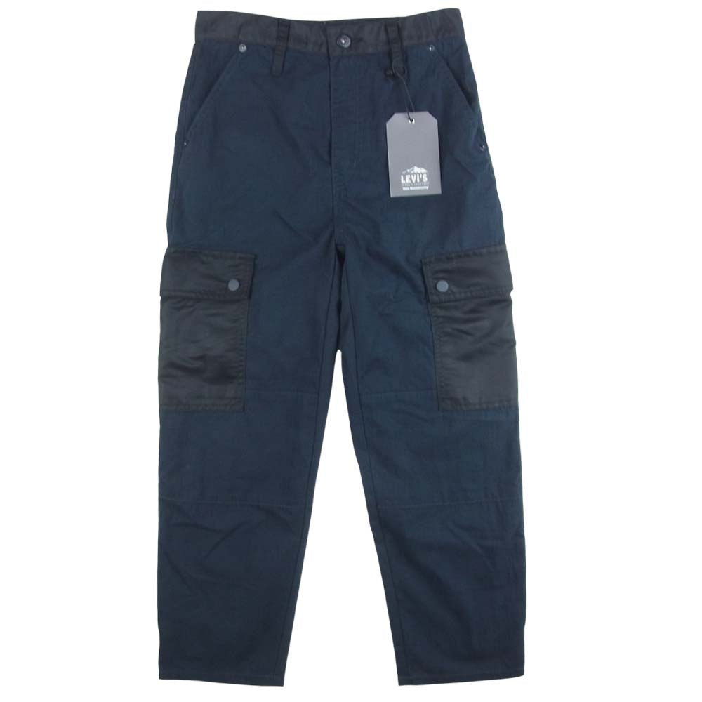WHITE MOUNTAINEERING ホワイトマウンテニアリング 26412-0001 LEVI’S made&crafted リーバイス メイドアンドクラフテッド BARREL CARGO NIGHTSHADE 切替 カーゴ パンツ ダークネイビー系 W23【極上美品】【中古】