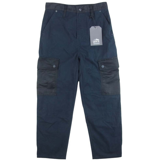 WHITE MOUNTAINEERING ホワイトマウンテニアリング 26412-0001 LEVI’S made&crafted リーバイス メイドアンドクラフテッド BARREL CARGO NIGHTSHADE 切替 カーゴ パンツ ダークネイビー系 W23【極上美品】【中古】