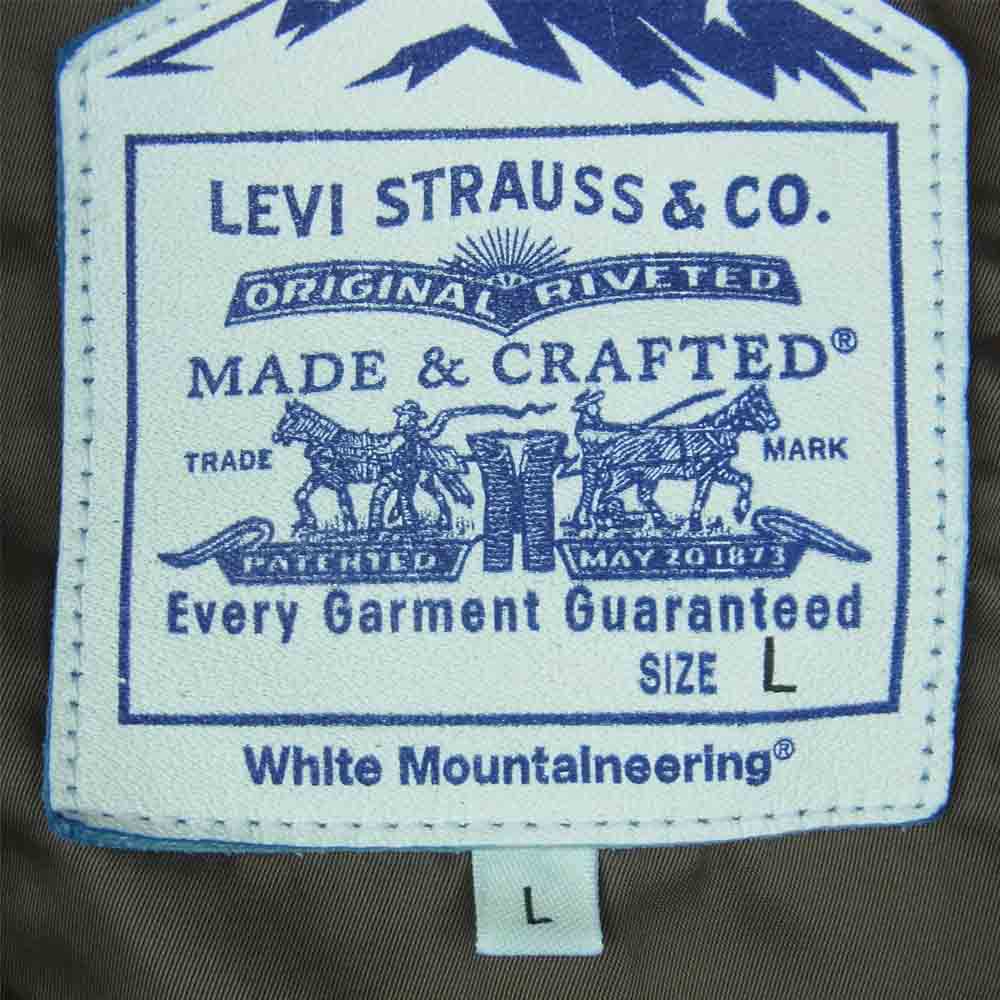 WHITE MOUNTAINEERING ホワイトマウンテニアリング 17884-0003 LEVI’S made&crafted リーバイス メイドアンドクラフテッド M65 JKT パッチワーク デニム ミリタリー ジャケット インディゴブルー系 L【極上美品】【中古】