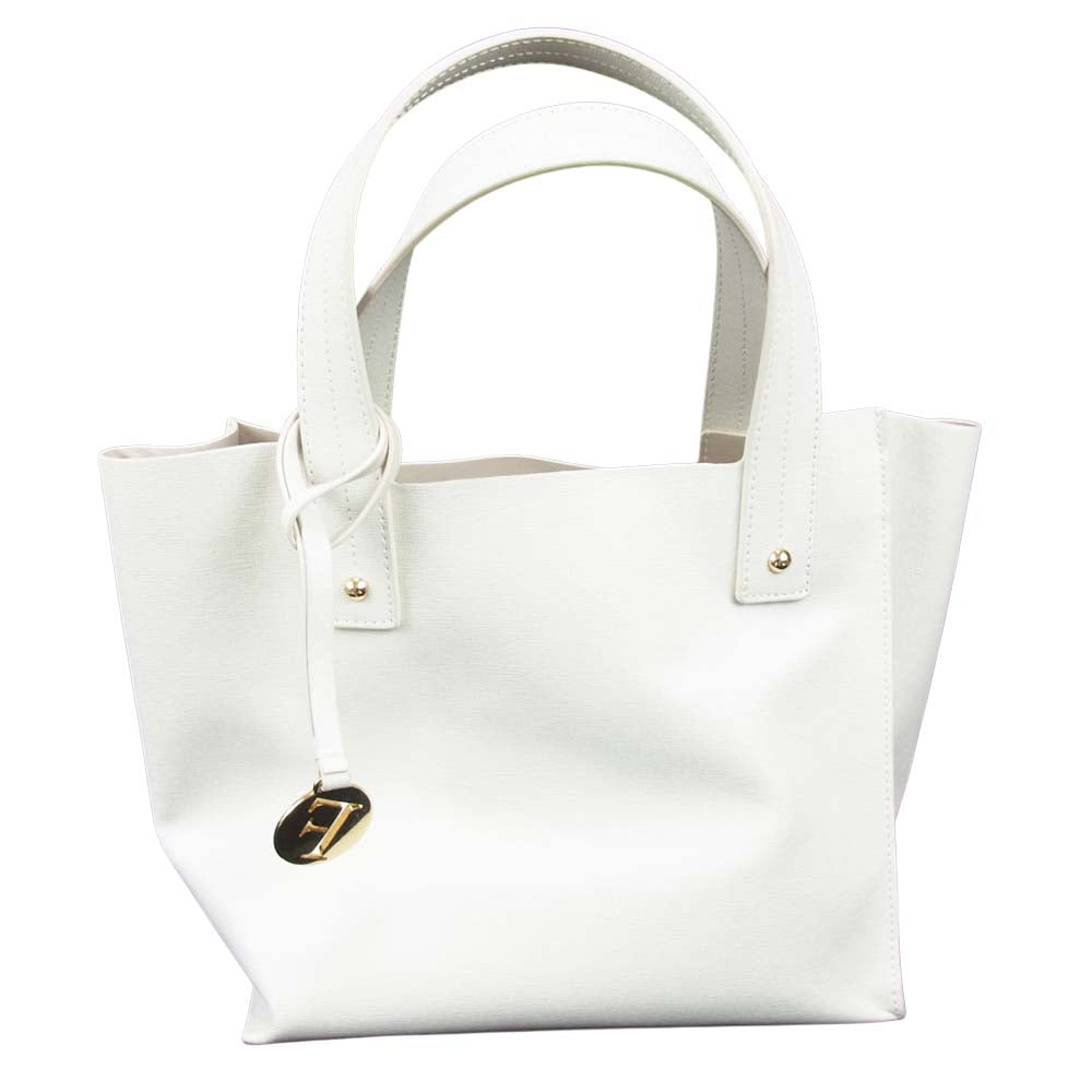 Furla フルラ G6516 レザー ハンド バッグ ホワイト系【中古】