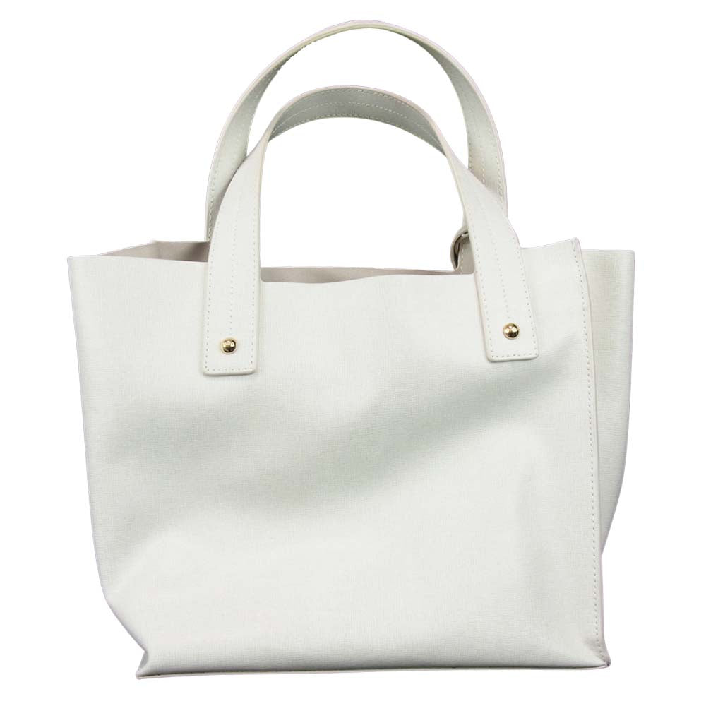 Furla フルラ G6516 レザー ハンド バッグ ホワイト系【中古】