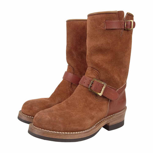 MADE IN GM JAPAN メイドインジーエムジャパン ENGINEER BOOTS シュンムラカミ エンジニア ブーツ ブラウン系 5.5【美品】【中古】