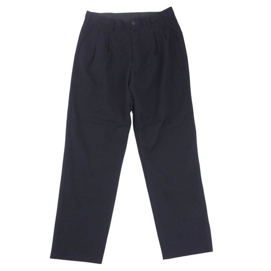 Yohji Yamamoto ヨウジヤマモト MH-P04-100 Y's for men ウールギャバジン 2タック テーパード スラックス パンツ ブラック系 M【中古】