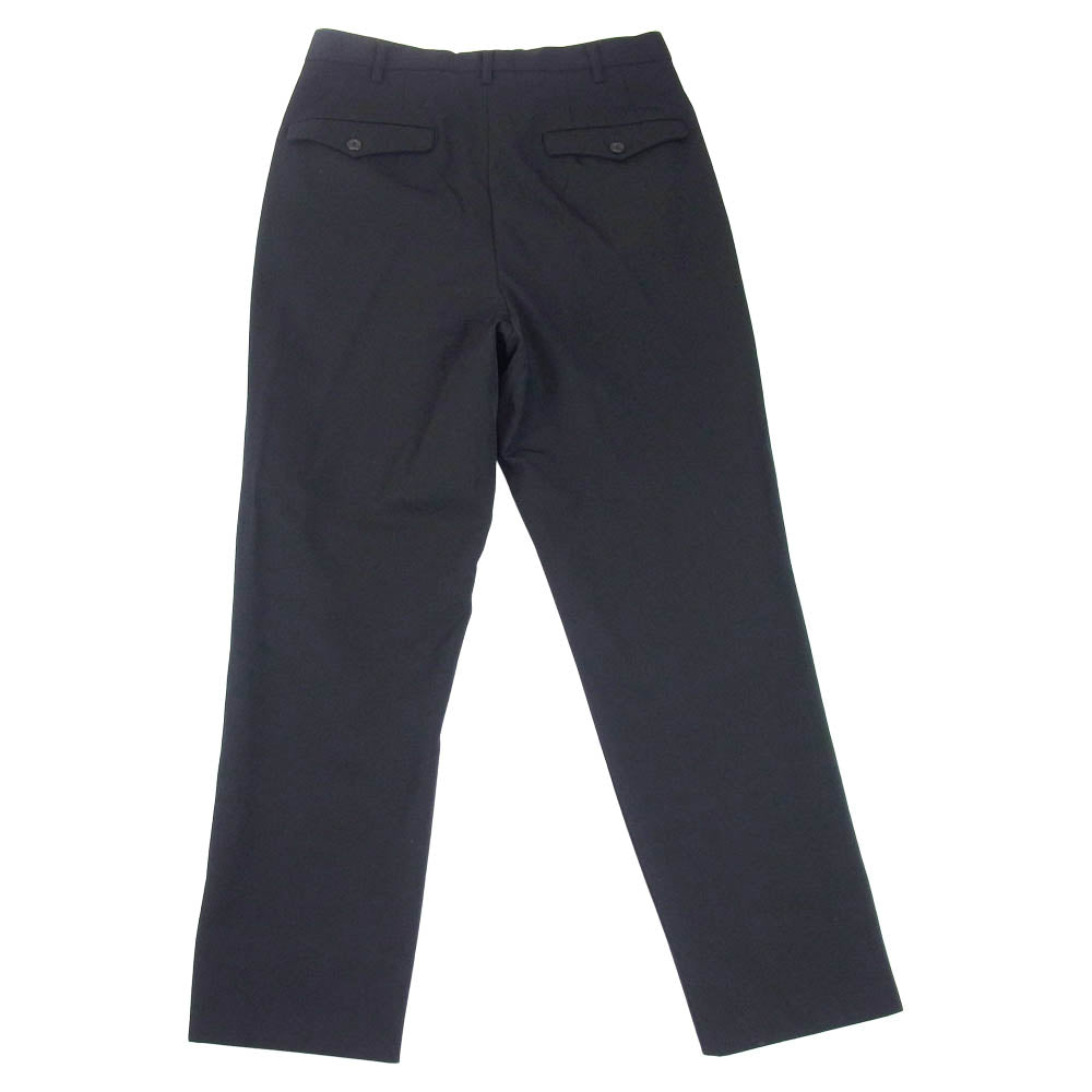 Yohji Yamamoto ヨウジヤマモト MH-P04-100 Y's for men ウールギャバジン 2タック テーパード スラックス パンツ ブラック系 M【中古】