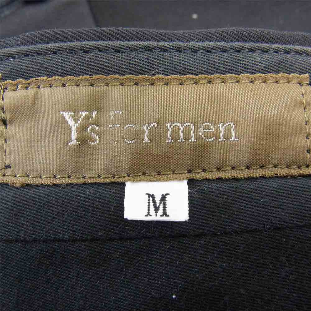 Yohji Yamamoto ヨウジヤマモト MH-P04-100 Y's for men ウールギャバジン 2タック テーパード スラックス パンツ ブラック系 M【中古】