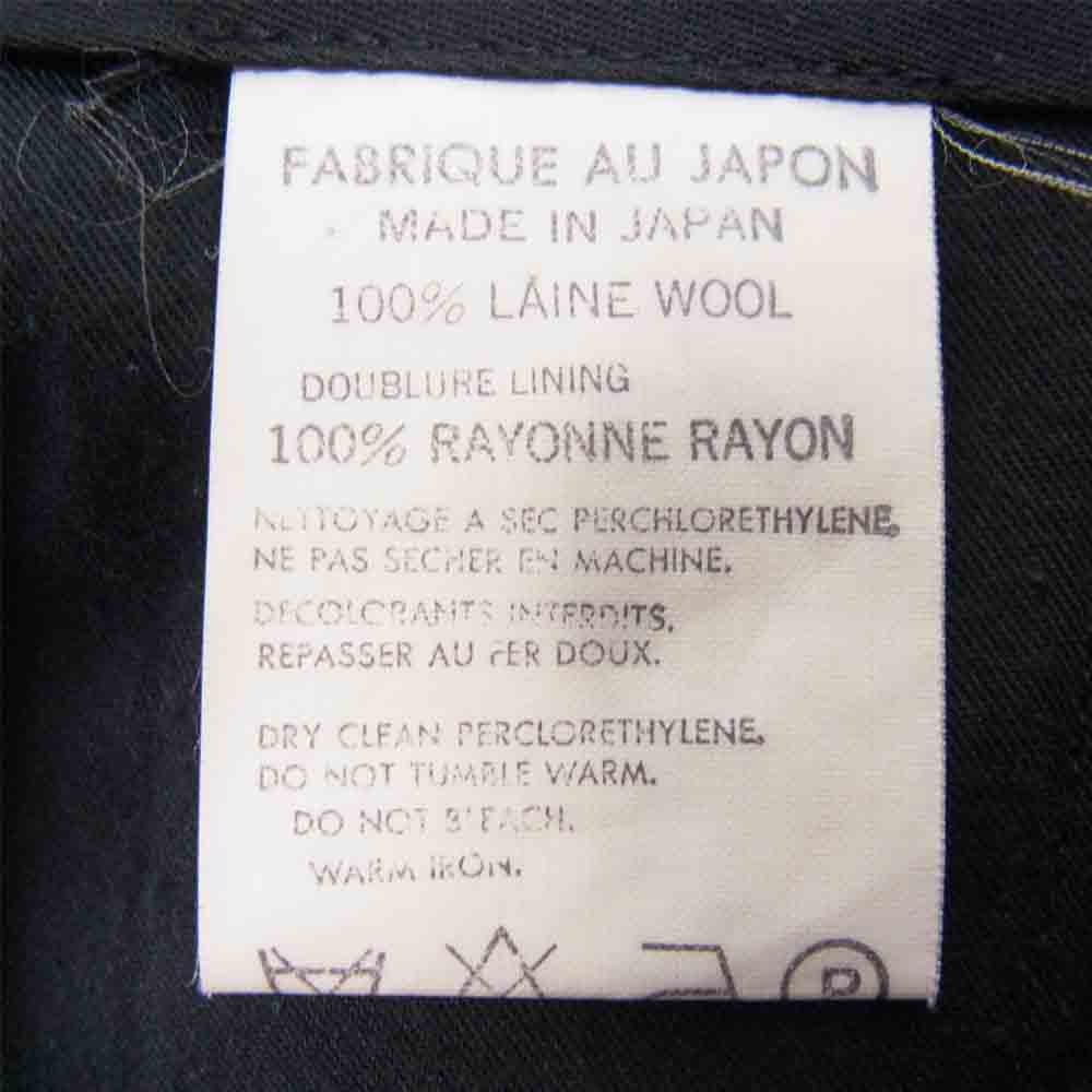 Yohji Yamamoto ヨウジヤマモト MH-P04-100 Y's for men ウールギャバジン 2タック テーパード スラックス パンツ ブラック系 M【中古】