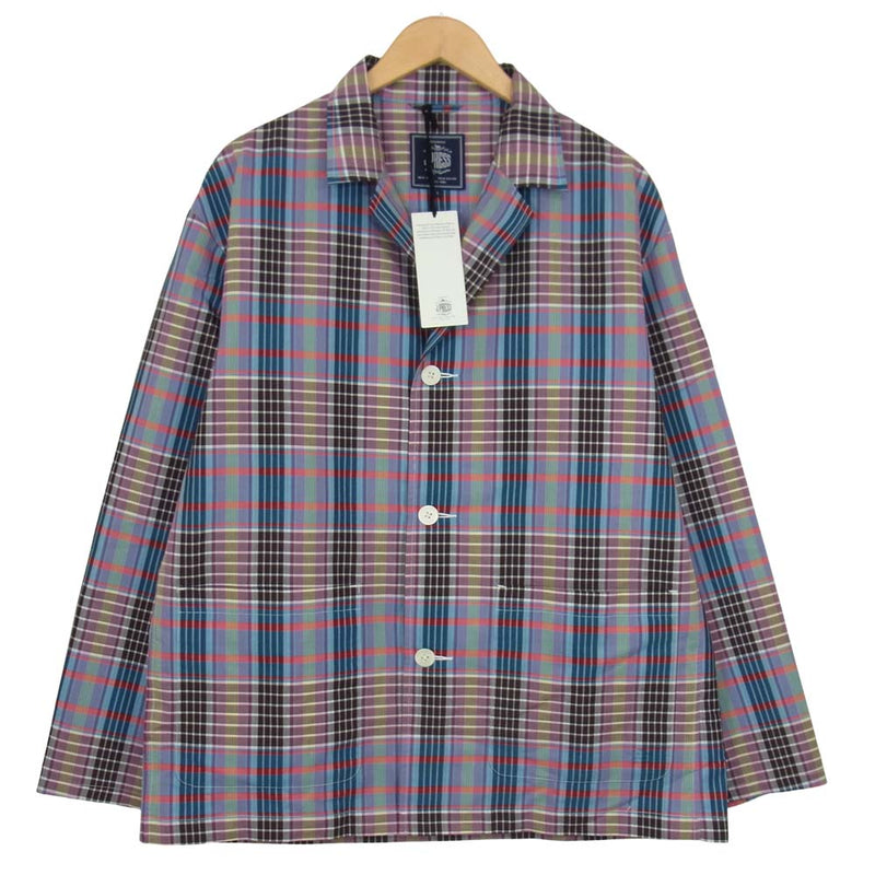 ジェイプレス T/C EASY JACKET PLAID イージー シャツ ジャケット マルチカラー系 L【新古品】【未使用】【中古】