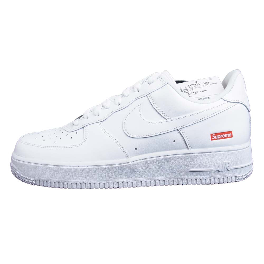 Supreme シュプリーム CU9225-100 × NIKE ナイキ AIR FORCE 1 Low エアフォース ワン ロー 27.5cm ホワイト系 27.5㎝【新古品】【未使用】【中古】