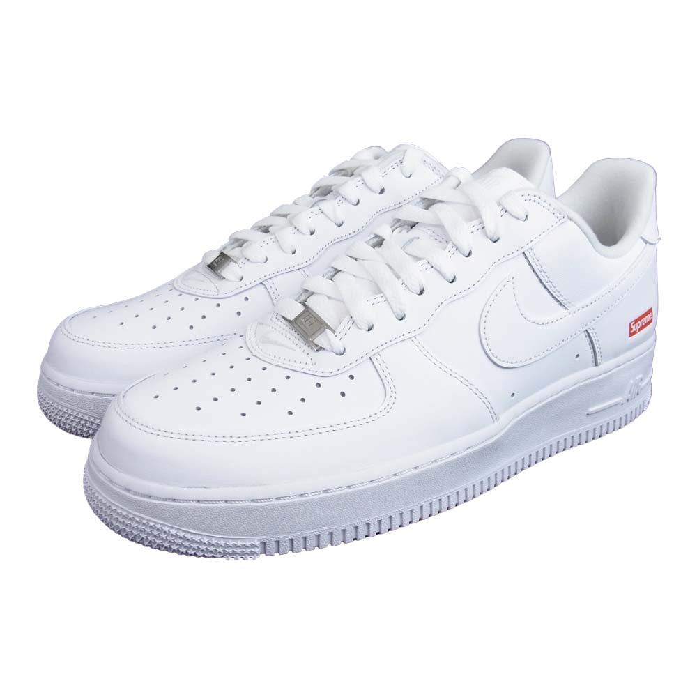 Supreme シュプリーム CU9225-100 × NIKE ナイキ AIR FORCE 1 Low エアフォース ワン ロー 27.5cm ホワイト系 27.5㎝【新古品】【未使用】【中古】
