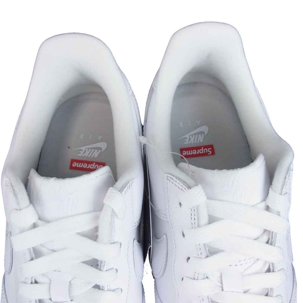 Supreme シュプリーム CU9225-100 × NIKE ナイキ AIR FORCE 1 Low エアフォース ワン ロー 27.5cm ホワイト系 27.5㎝【新古品】【未使用】【中古】