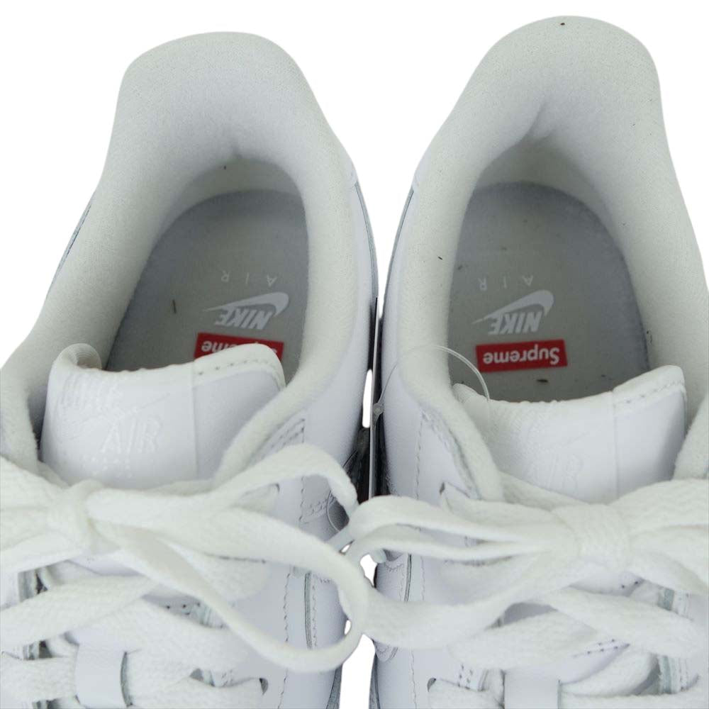 Supreme シュプリーム CU9225-100 × NIKE ナイキ AIR FORCE 1 Low エアフォース ワン ロー 26cm ホワイト系 26cm【新古品】【未使用】【中古】