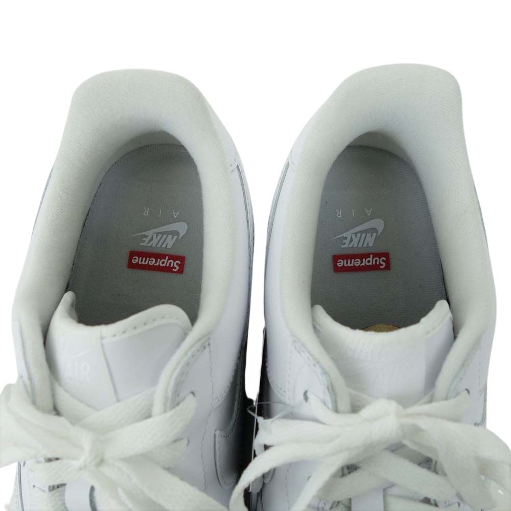 Supreme シュプリーム CU9225-100 × NIKE ナイキ AIR FORCE 1 Low エアフォース ワン ロー 28cm ホワイト系 28cm【新古品】【未使用】【中古】