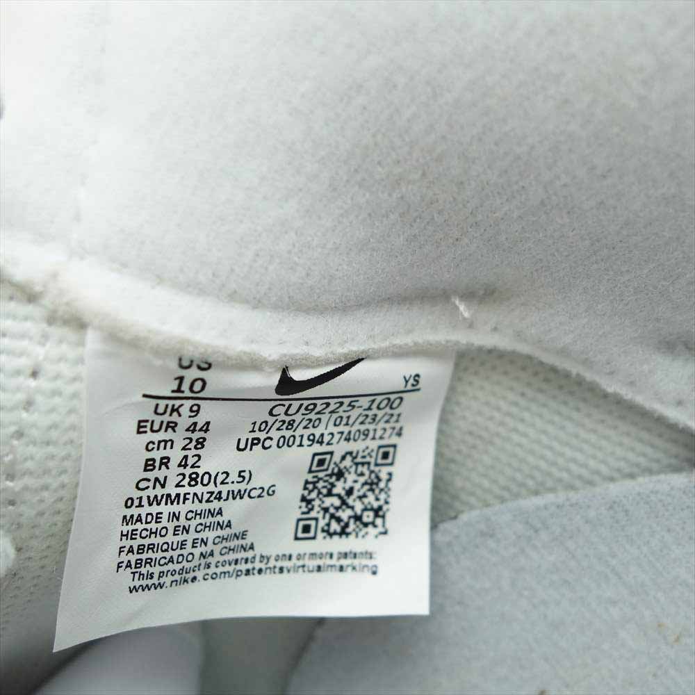 Supreme シュプリーム CU9225-100 × NIKE ナイキ AIR FORCE 1 Low エアフォース ワン ロー 28cm ホワイト系 28cm【新古品】【未使用】【中古】