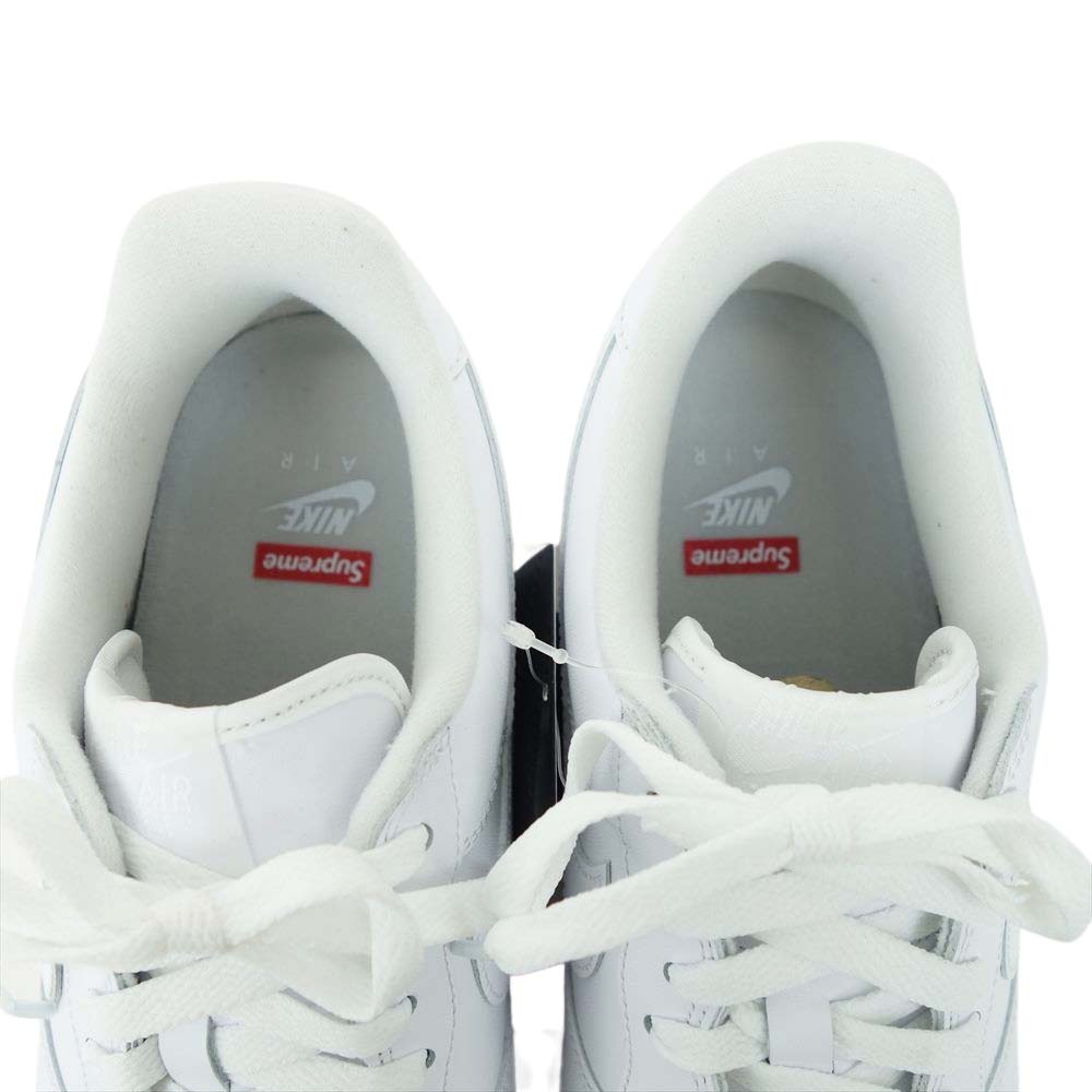 Supreme シュプリーム CU9225-100 × NIKE ナイキ AIR FORCE 1 Low エアフォース ワン ロー ホワイト系 28.5cm【新古品】【未使用】【中古】